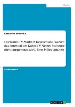 Der Kabel-TV-Markt in Deutschland: Warum das Potential des Kabel-TV-Netzes bis heute nicht ausgenutzt wird. Eine Policy-Analyse