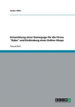 Entwicklung einer Homepage fur die Firma Rabe und Einbindung eines Online-Shops