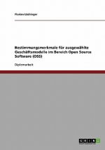 Bestimmungsmerkmale fur ausgewahlte Geschaftsmodelle im Bereich Open Source Software (OSS)