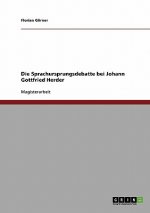 Sprachursprungsdebatte bei Johann Gottfried Herder