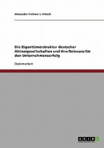 Eigentumerstruktur deutscher Aktiengesellschaften und ihre Relevanz fur den Unternehmenserfolg