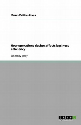 How Operations Design Affects Business Efficiency
