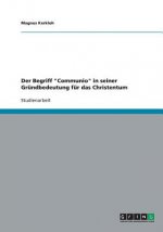 Begriff Communio in seiner Grundbedeutung fur das Christentum