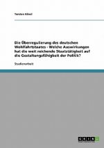 UEberregulierung des deutschen Wohlfahrtstaates - Welche Auswirkungen hat die weit reichende Staatstatigkeit auf die Gestaltungsfahigkeit der Politik?