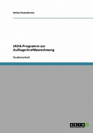 JAVA-Programm zur Auflagerkraftberechnung