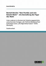 Die Darstellung der Figur des Matti in Bertolt Brechts 