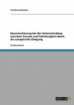 Neuorientierung bei der Unterscheidung zwischen Vorsatz und Fahrlassigkeit durch die europaische Einigung