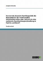 Forciert die deutsche Familienpolitik die Reproduktion der traditionellen Geschlechterrollen oder initiiert sie eine realisierte Geschlechtergleichste