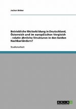 Betriebliche Weiterbildung in Deutschland, OEsterreich und im europaischen Vergleich - relativ ahnliche Strukturen in den beiden Nachbarlandern?