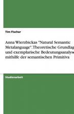 Anna Wierzbickas Natural Semantic Metalanguage. Theoretische Grundlagen und exemplarische Bedeutungsanalysen mithilfe der semantischen Primitiva