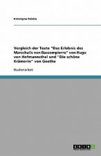 Vergleich der Texte Das Erlebnis des Marschalls von Bassompierre von Hugo von Hofmannsthal und Die schoene Kramerin von Goethe