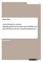 Auswirkung des neuen Eigenkapitalersatzrechtes nach MoMiG auf den Wettbewerb der Gesellschaftsformen