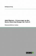 Adolf Martens - Erinnerungen an den Nestor Materialprufungen der Technik