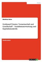 Ferdinand Toennies Gemeinschaft und Gesellschaft - Sozialismuserwartung und Kapitalismuskritik