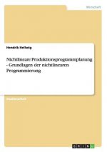 Nichtlineare Produktionsprogrammplanung - Grundlagen der nichtlinearen Programmierung