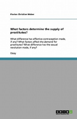 What factors determine the supply of prostitutes?