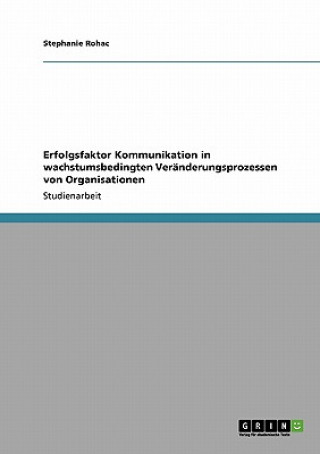 Erfolgsfaktor Kommunikation in wachstumsbedingten Veränderungsprozessen von Organisationen