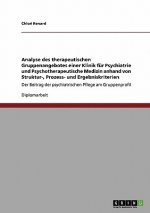 Analyse des therapeutischen Gruppenangebotes einer Klinik fur Psychiatrie und Psychotherapeutische Medizin anhand von Struktur-, Prozess- und Ergebnis