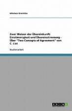 Zwei Weisen der UEbereinkunft
