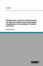 Akkulturation  -  Studie zur Akkulturation von Spätaussiedlern aus der ehemaligen Sowjetunion in Deutschland, Finnland und Israel