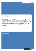 The Difficulty of the Amendment Process of the Constitution of the United States of America and Freedom of Speech and its limits