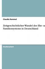 Zeitgeschichtlicher Wandel Des Ehe- Und Familiensystems in Deutschland