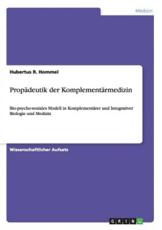 Propadeutik der Komplementarmedizin