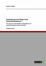 Entwicklung und Pflege einer Unternehmenskultur
