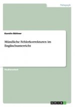 Mundliche Fehlerkorrekturen Im Englischunterricht