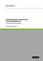 Unterrichtsstunde: Tipps für das Vorstellungsgespräch
