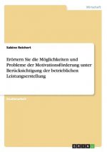 Erörtern Sie die Möglichkeiten und Probleme der Motivationsförderung unter Berücksichtigung der betrieblichen Leistungserstellung