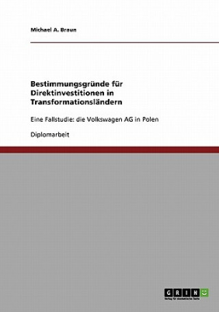 Bestimmungsgrunde fur Direktinvestitionen in Transformationslandern