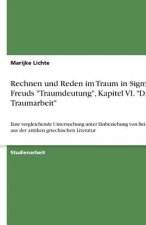 Rechnen und Reden im Traum in Sigmund Freuds 