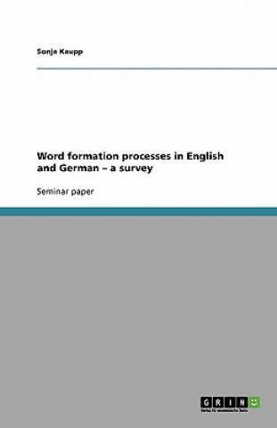 Word formation processes in English and German - a survey