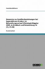 Rezension zu Familienbeziehungen bei hyperaktiven Kindern im Behandlungsverlauf (Christoph Kappler 2005, in Kindheit und Entwicklung 14 (1), 21-29)
