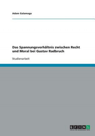 Spannungsverhaltnis zwischen Recht und Moral bei Gustav Radbruch