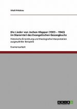 Lieder von Jochen Klepper (1903 - 1942) im Stammteil des Evangelischen Gesangbuchs