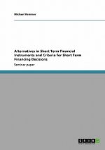 Alternatives in Short Term Financial Instruments and Criteria for Short Term Financing Decisions