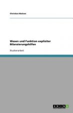 Wesen Und Funktion Expliziter Bilanzierungshilfen