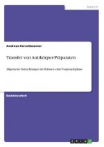 Transfer von Antikoerper-Praparaten