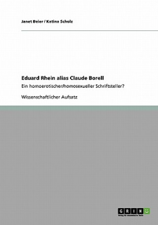 Eduard Rhein alias Claude Borell