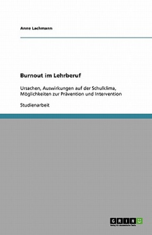 Burnout im Lehrberuf