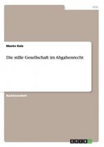 stille Gesellschaft im Abgabenrecht