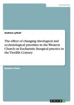 effect of changing theological and ecclesiological priorities in the Western Church on Eucharistic liturgical practice in the Twelfth Century