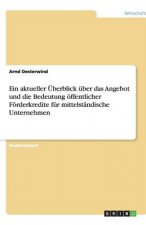 aktueller UEberblick uber das Angebot und die Bedeutung oeffentlicher Foerderkredite fur mittelstandische Unternehmen