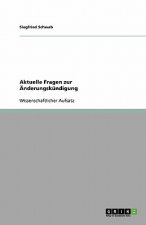 Aktuelle Fragen zur AEnderungskundigung
