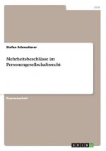 Mehrheitsbeschlusse im Personengesellschaftsrecht