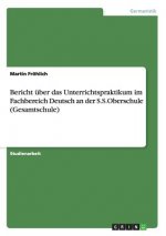 Bericht uber das Unterrichtspraktikum im Fachbereich Deutsch an der S.S.Oberschule (Gesamtschule)
