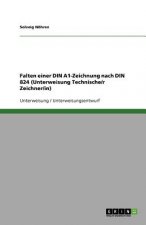 Falten einer DIN A1-Zeichnung nach DIN 824 (Unterweisung Technische/r Zeichner/in)