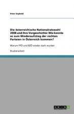 oesterreichische Nationalratswahl 2008 und ihre Vorgeschichte